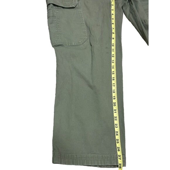 Duluth Trading Co Flex Fire Hose Green Work Pants Men's Size 44 x‎ 30 - Picture 10 of 11